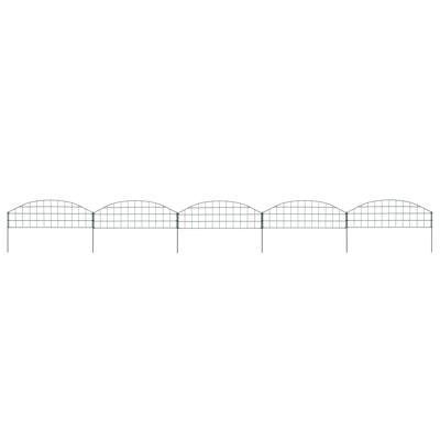 VidaXL Schuttingset gebogen 77,3x26 cm groen