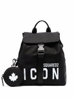 DSQUARED2 sac à dos à logo Icon imprimé - Noir