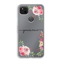 Rozen: Google Pixel 4a Transparant Hoesje