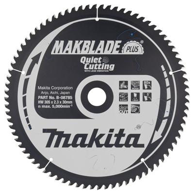 Makita Afkortzaagblad voor Hout | Makblade-Plus | Ø 305mm Asgat 30mm 80T - B-08785