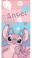 Angel strandlaken Roze 70 x 140 cm Polyester