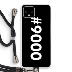 #9000: Pixel 4 Transparant Hoesje met koord