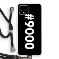 #9000: Pixel 4 Transparant Hoesje met koord