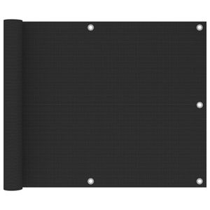 VidaXL Balkonscherm 75x300 cm hdpe antracietkleurig