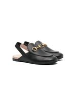 Gucci Kids chaussons Princetown - Noir