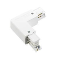 Nordic Hoekstuk vast 90gr. tbv. rail wit links 5050030