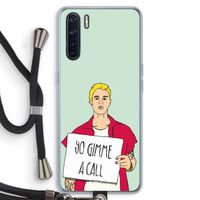 Gimme a call: Oppo A91 Transparant Hoesje met koord