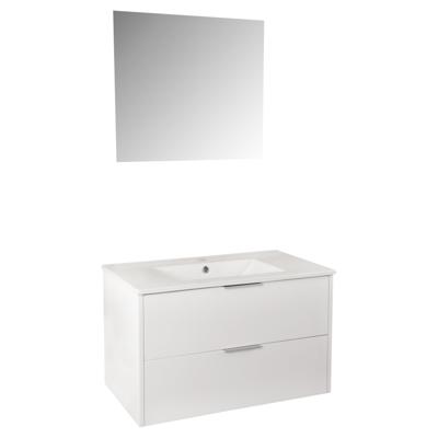 Differnz Bolo badmeubelset knock-down, FSC® | hoogglans wit | 80 cm