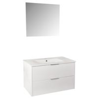 Differnz Bolo badmeubelset knock-down, FSC® | hoogglans wit | 80 cm