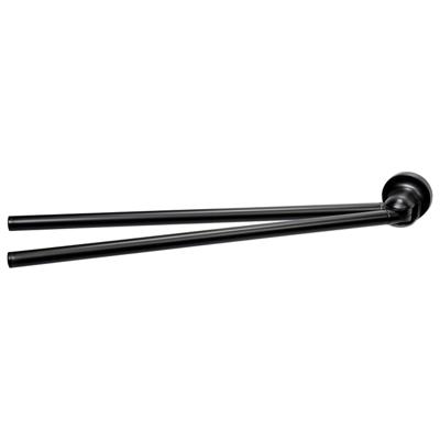 Haceka Aspen Handdoekhouder - 43cm - dubbel - draaibaar - mat zwart 1209518