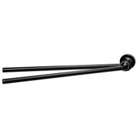 Haceka Aspen Handdoekhouder - 43cm - dubbel - draaibaar - mat zwart 1209518 Haceka Aspen Handdoekhouder - 43cm - dubbel - draaibaar - mat zwart 1209518