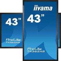 iiyama T4362AS-B1 beeldkrant Interactief flatscreen 108 cm (42.5") IPS 500 cd/m² 4K Ultra HD Zwart Touchscreen Type processor Android 8.0 24/7 - thumbnail