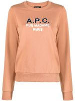 A.P.C. t-shirt en coton Madame à logo imprimé - Rose