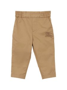 Burberry Kids chino à motif brodé en coton - Tons neutres