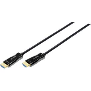 Digitus AK-330125-200-S HDMI-kabel HDMI / Glasvezel Aansluitkabel HDMI-A-stekker, HDMI-A-stekker 20.00 m Zwart 4K UHD