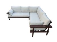 Laruna Loungehoek Set - 2 stuks - Hout Acacia Vintage Donker Teak Look Laruna Loungehoek Set - 2 stuks - Hout Acacia Vintage Donker Teak Look