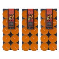 Atmosphera Geurtheelichtjes - 30x stuks - Exotisch Fruit geur - was/paraffine - 3,5 uur