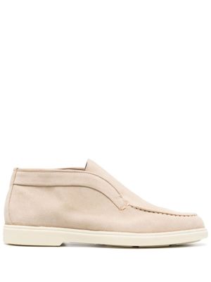 Santoni mocassins en daim - Tons neutres