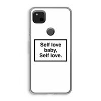 Self love: Google Pixel 4a Transparant Hoesje