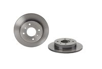 Remschijf COATED DISC LINE BREMBO, Remschijftype: Massief, u.a. für Nissan