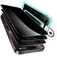 iPhone 16 Pro Max Tempered-Glass Privacy Screen Protector - 3 Pack with Flawless Fit tray