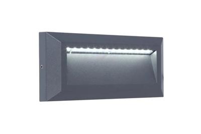 Trapverlichting led buiten donker grijs &apos;Helena&apos; buitenlamp helder wit IP54