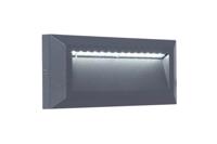 Trapverlichting led buiten donker grijs &apos;Helena&apos; buitenlamp helder wit IP54 - thumbnail
