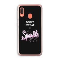 Sparkle quote: Samsung Galaxy A20e Transparant Hoesje