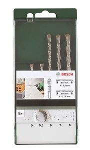 Bosch Accessories 2609255543 Hamerboorset 7-delig 5 mm, 6 mm, 6 mm, 8 mm, 8 mm, 10 mm, 12 mm SDS-Plus 1 set(s)