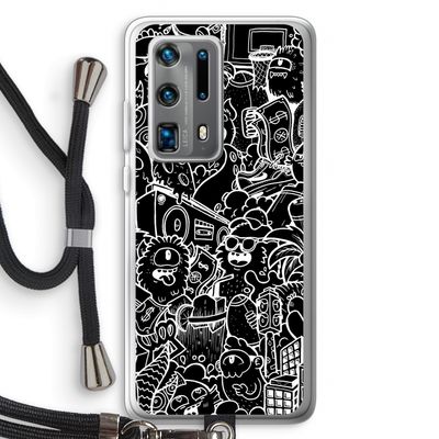 Vexx Black City : Huawei P40 Pro Plus Transparant Hoesje met koord