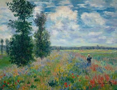 Kunstdruk Claude Monet - Les Coquelicots 90x70cm