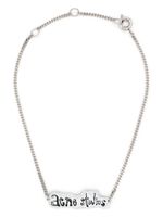 Acne Studios collier en chaîne à pendentif logo - Argent - thumbnail