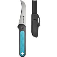 GARDENA veggiecut mes (grijs/turquoise, incl. riemholster)