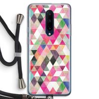 Gekleurde driehoekjes: OnePlus 7 Pro Transparant Hoesje met koord Gekleurde driehoekjes: OnePlus 7 Pro Transparant Hoesje met koord