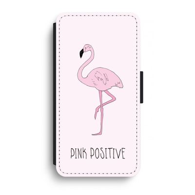 Pink positive: iPhone XR Flip Hoesje