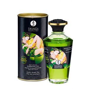 Shunga - Aphrodisiac Verwarmende Olie Groene Thee 100 Ml