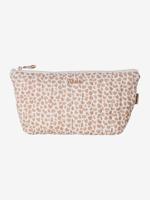 Toilettas voor kind in katoengaas roze, bedrukt