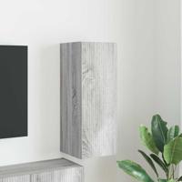 TV Wandkast Grijs Sonoma 30 x 31 x 80 cm Bewerkt hout