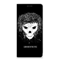 Mobiel BookCase Samsung Galaxy A71 Skull Hair