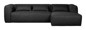 WOOOD Exclusive Loungebank 'Bean' Links, kleur Donkergrijs Gemeleerd