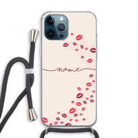 Kusjes: iPhone 12 Pro Transparant Hoesje met koord