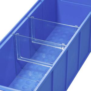 Allit 456590 Tussenwand voor stapelbak ProfiPlus ShelfBox Divider S Transparant 4 stuk(s)