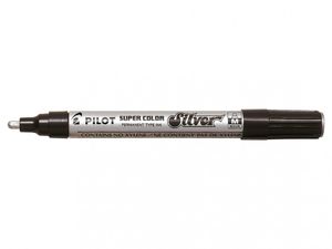 Viltstift PILOT Super SC-S-M lakmarker rond zilver 2mm