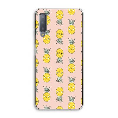 Ananas: Samsung Galaxy A7 (2018) Transparant Hoesje