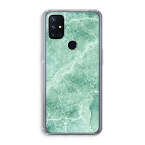 Groen marmer: OnePlus Nord N10 5G Transparant Hoesje