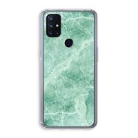 Groen marmer: OnePlus Nord N10 5G Transparant Hoesje