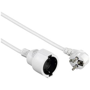 Hama "Profi" Extension Cable with Earth Contact, 5 m, white Wit