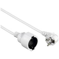 Hama "Profi" Extension Cable with Earth Contact, 5 m, white Wit - thumbnail