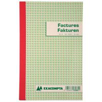 Exacompta factuurboek, ft 21x13,5 cm, tweetalig, tripli (50 x 3 vel)