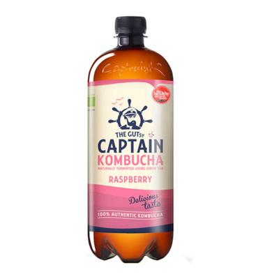 The Gutsy Captain - Kombucha Raspberry - Bio - 6 x 1000 ml